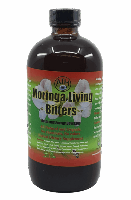 AIH Moringa Living Bitters 16 Oz.
