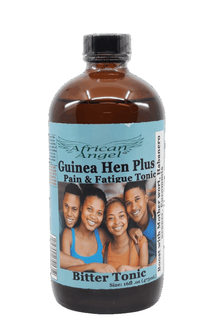 African Angel Guinea Hen Plus Bitter Tonic 16 Fl. Oz.