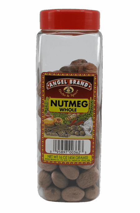 Angel Brand Nutmeg Whole 16 Oz.