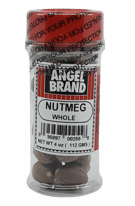 Angel Brand Nutmeg Whole 4 Oz.
