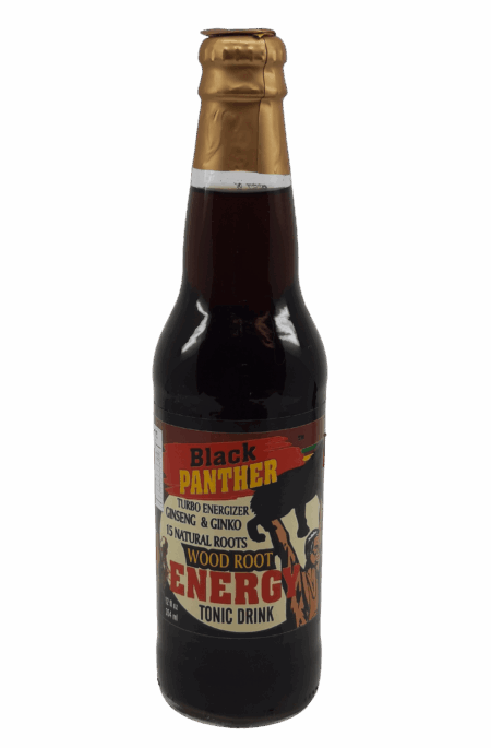 Black Panther Wood Root Energy Tonic Drink 12 Fl. Oz.