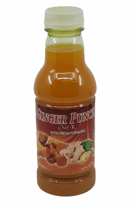 Chef K. Ginger Punch With Turmeric 16 Fl. Oz.