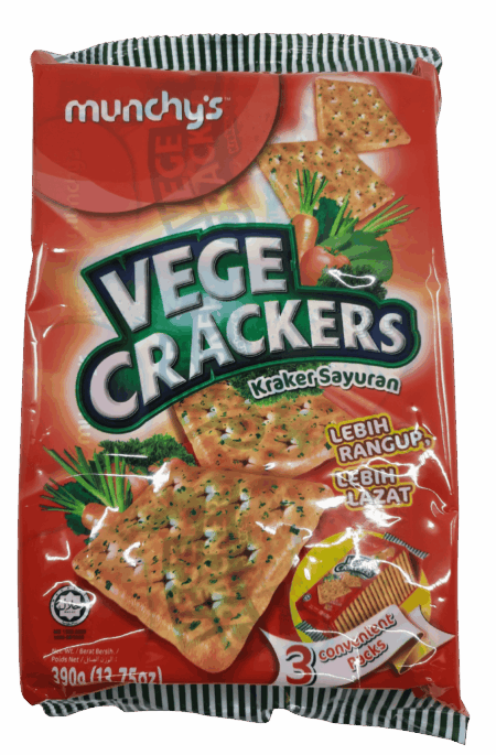 Munchy's Vege Crackers 13.75 Oz.