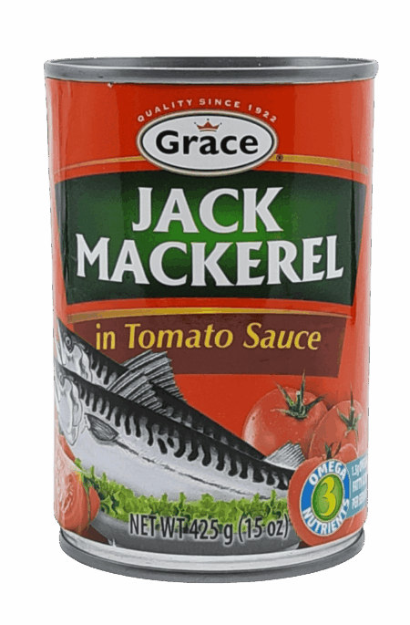 Grace Jack Mackerel in Tomato Sauce 15 Oz.