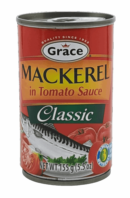 Grace Mackerel in Tomato Sauce 5.5 Oz. .42 (4 For $5.75)