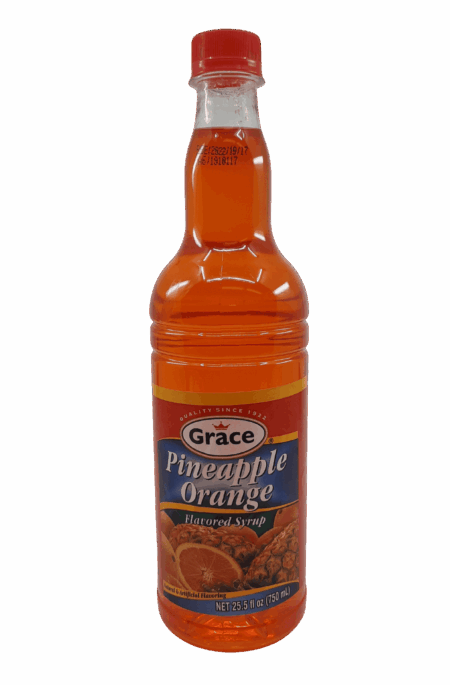 Grace Pineapple Orange Flavored Syrup 25.5 Fl. Oz.