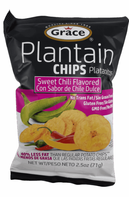 Grace Sweet Chili Flavored Plantain Chips 2.5 Oz. (4 For $5.75)