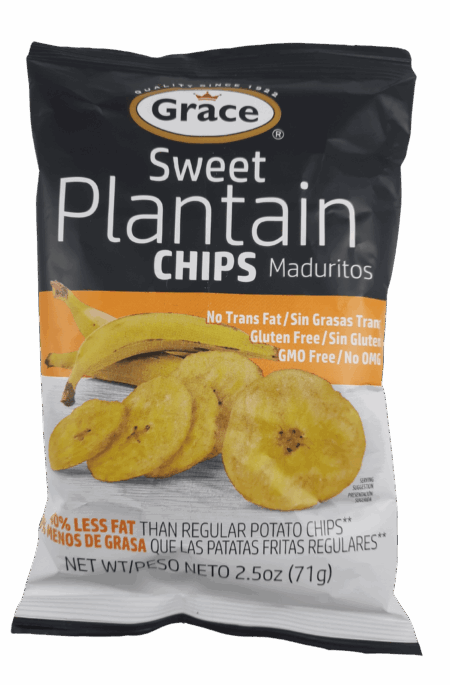 Grace Sweet Plantain Chips 2.5 Oz. (4 For $5.75)