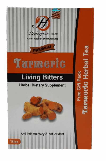 Herboganic Turmeric Living Bitters 16 Oz.