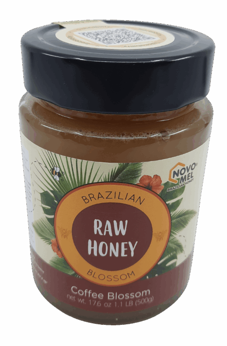 Brazilian Blossom Raw Organic Honey 17.6 Oz.