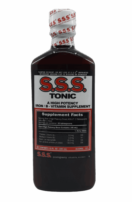 S.S.S. Tonic Iron Supplement 10 Fl. Oz.