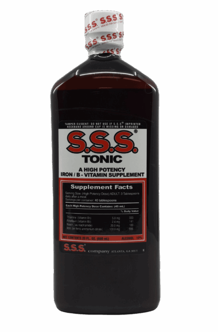 S.S.S. Tonic Iron Supplement 20 Fl. Oz.
