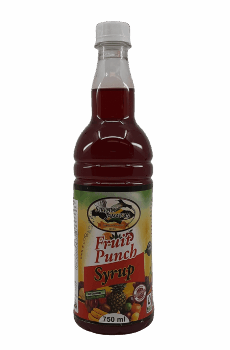 Strictly Jamaican Fruit Punch Syrup 750 mL.