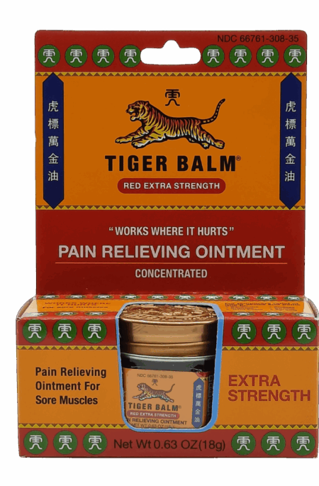 Tiger Balm Red Ointment Extra Strength .63 Oz.