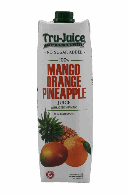 Tru-Juice Mango Orange Pineapple Juice 33.8 Fl. Oz.